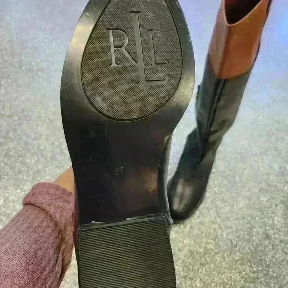 NWT RALPH LAUREN knee high leather riding boot - Picture 5 of 10